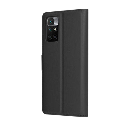 Калъф за Xiaomi Redmi 10 2022 / 10 (2021), Techsuit, Leather Folio, Черен