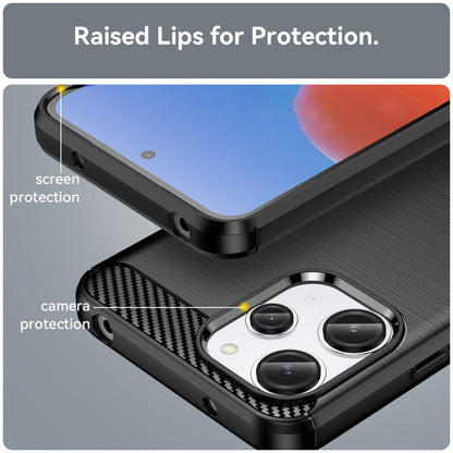 Калъф за Xiaomi Redmi 12 5G / 12, Techsuit, Карбон, Черен