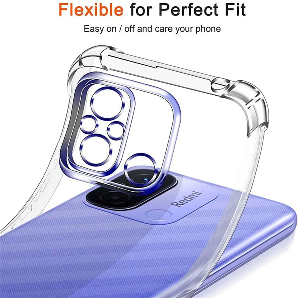 Калъф за Xiaomi Redmi 12C, Techsuit, Shockproof Clear, Прозрачен