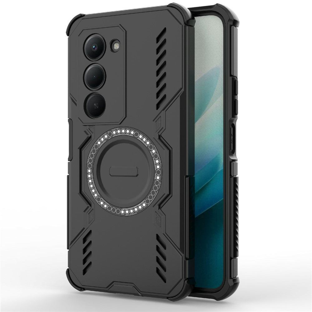 Калъф за Xiaomi Redmi 15 5G / 15 4G, Techsuit, ArmorMag, Черен