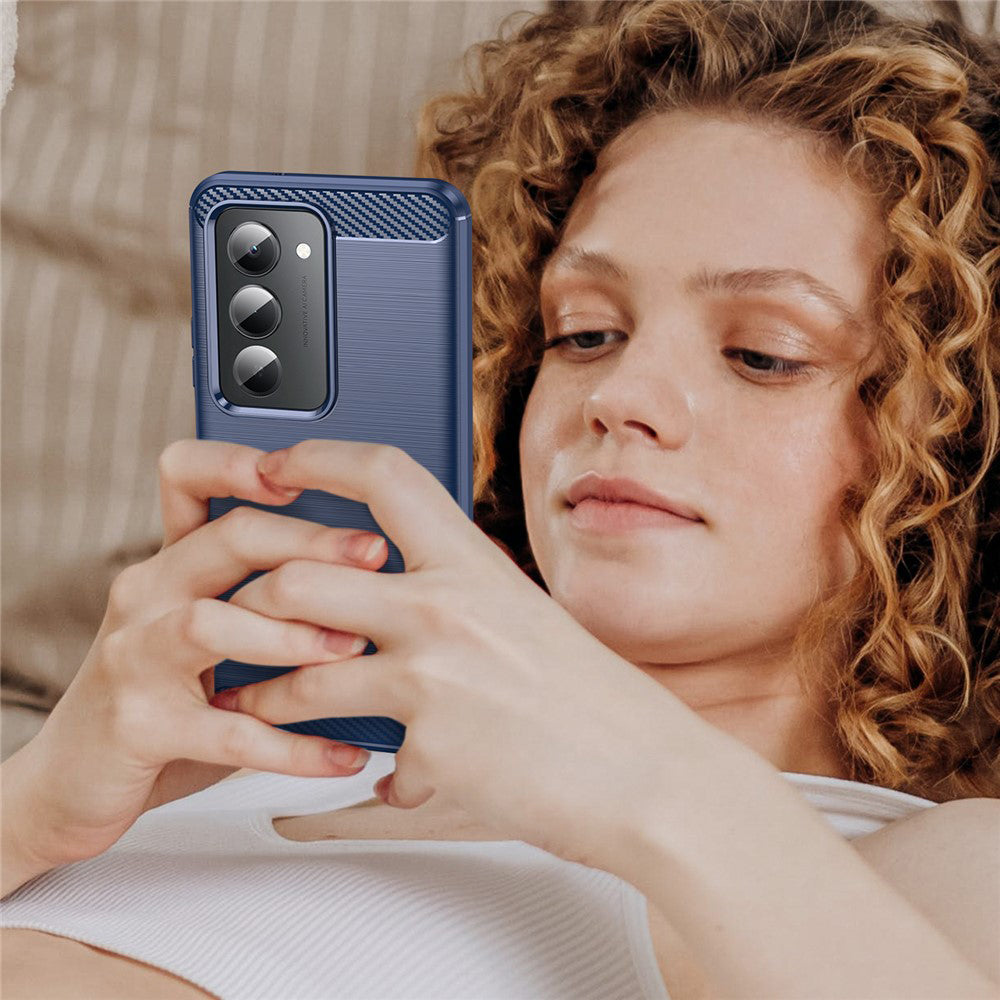 Калъф за Xiaomi Redmi 15 5G / 15 4G, Techsuit, Карбон, Син