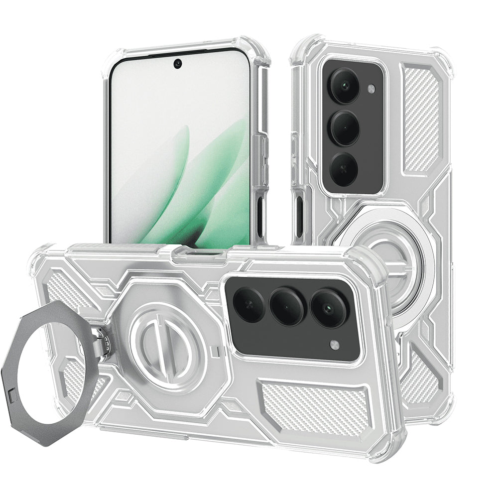 Калъф за Xiaomi Redmi 15 5G / 15 4G, Techsuit, Carbon Shield Pro, Бял