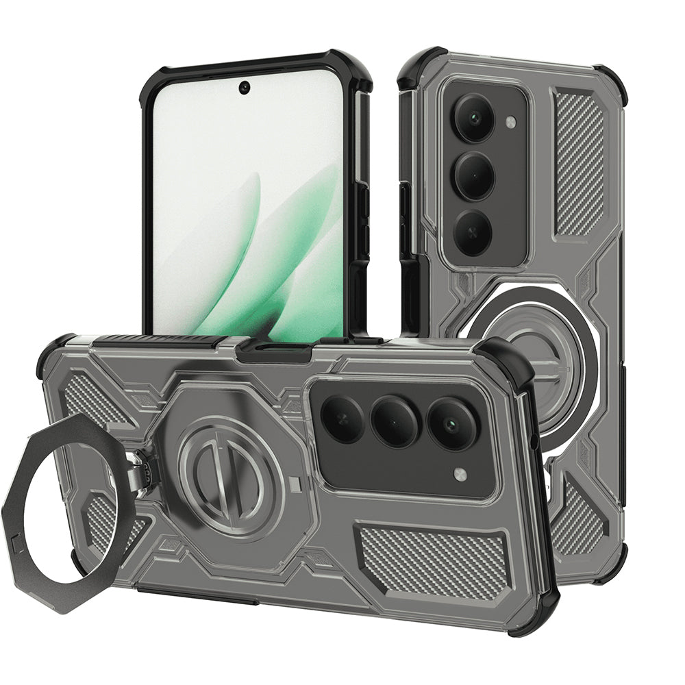 Калъф за Xiaomi Redmi 15 5G / 15 4G, Techsuit, Carbon Shield Pro, Светло черен