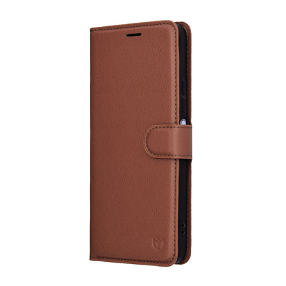 Калъф за Xiaomi Redmi 15 5G / 15 4G, Techsuit, Leather Folio, Кафяв