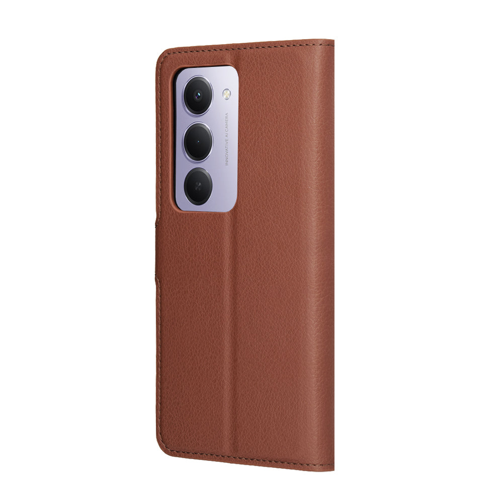 Калъф за Xiaomi Redmi 15 5G / 15 4G, Techsuit, Leather Folio, Кафяв