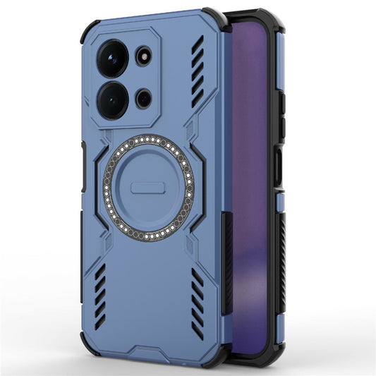 Калъф MagSafe за Xiaomi Redmi 15C 5G / 15C 4G, Techsuit, ArmorMag, Син