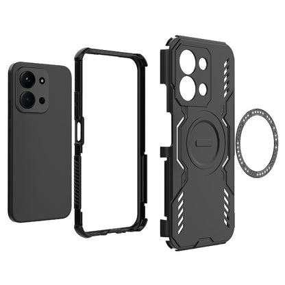 Калъф MagSafe за Xiaomi Redmi 15C 5G / 15C 4G, Techsuit, ArmorMag, Черен