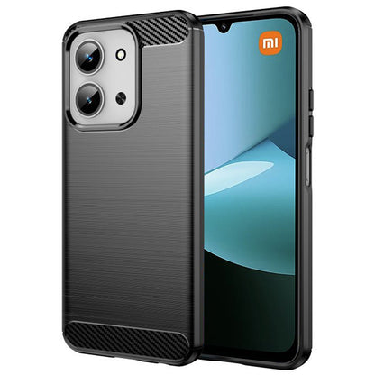 Калъф за Xiaomi Redmi 15C 5G / 15C 4G, Techsuit, Карбон, Черен