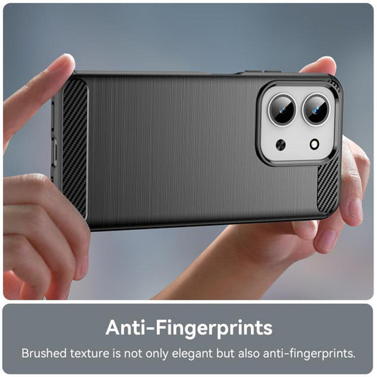 Калъф за Xiaomi Redmi 15C 5G / 15C 4G, Techsuit, Карбон, Черен
