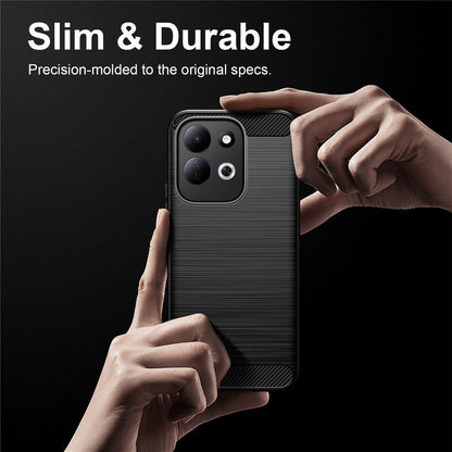 Калъф за Xiaomi Redmi 17 5G / 17 4G, Techsuit, Карбон, Черен