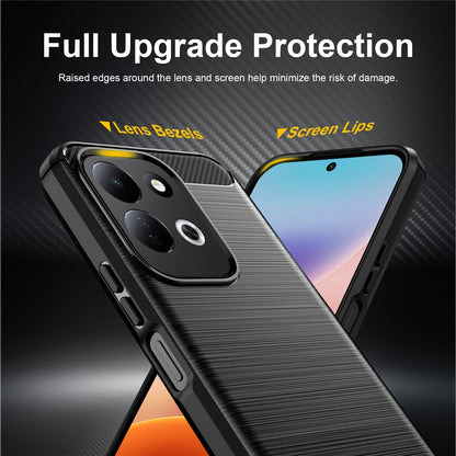 Калъф за Xiaomi Redmi 17 5G / 17 4G, Techsuit, Карбон, Черен