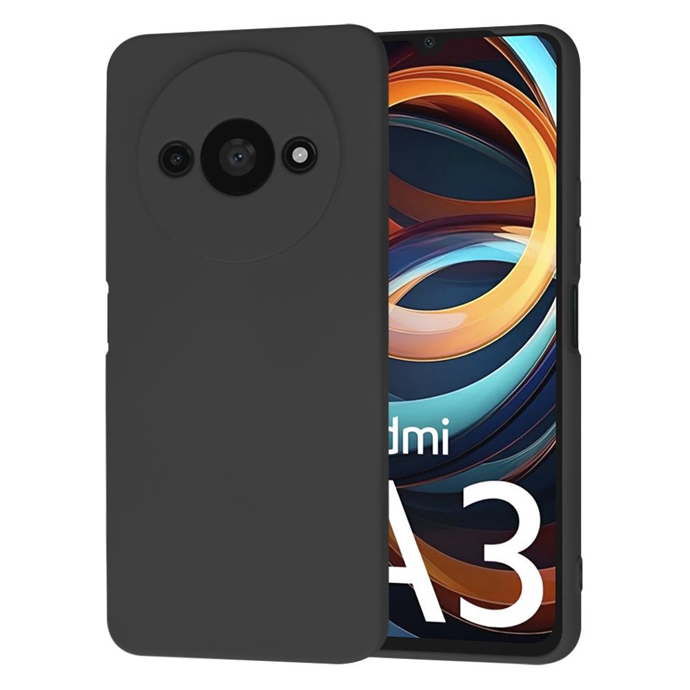 Калъф за Xiaomi Redmi A3x / A3, Techsuit, SoftFlex, Черен