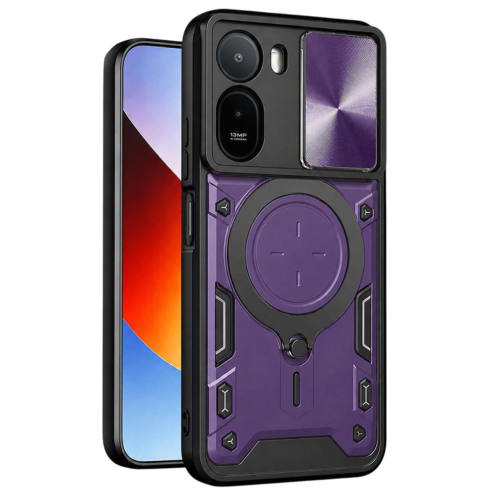 Калъф за Xiaomi Redmi A7 Pro 4G, Techsuit, CamGuard Pro, Лилав