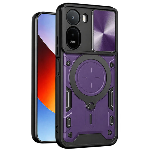 Калъф за Xiaomi Redmi A7 Pro 4G, Techsuit, CamGuard Pro, Лилав