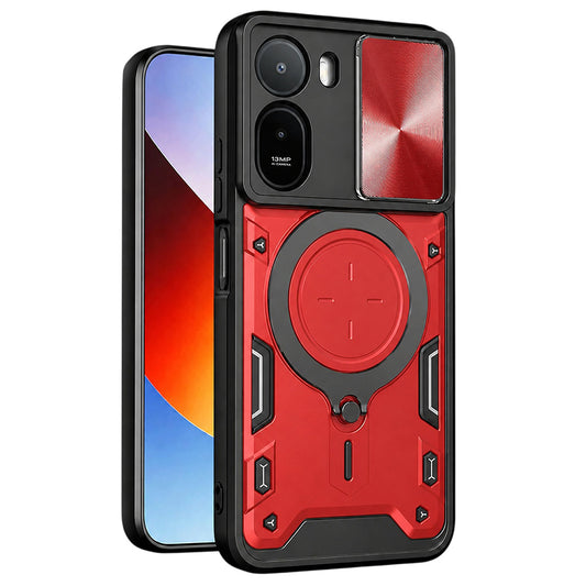 Калъф за Xiaomi Redmi A7 Pro 4G, Techsuit, CamGuard Pro, Червен