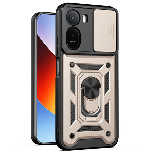 Калъф за Xiaomi Redmi A7 Pro 4G, Techsuit, CamShield, Златист