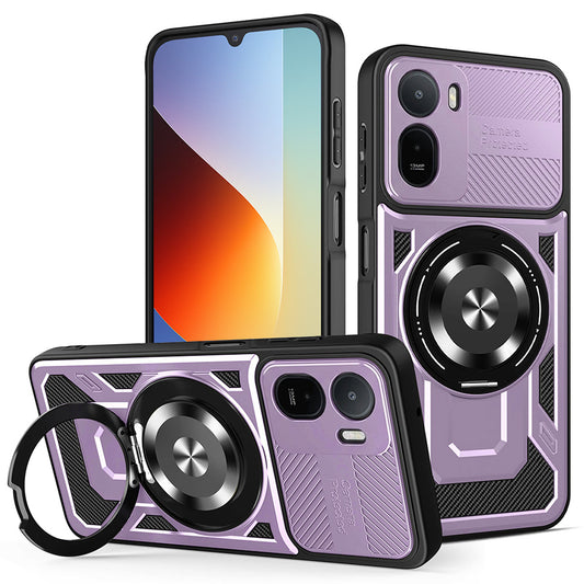 Калъф за Xiaomi Redmi A7 Pro 4G, Techsuit, RuggedCam, Лилав