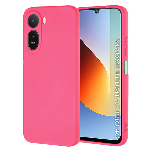 Калъф за Xiaomi Redmi A7 Pro 4G, Techsuit, SoftFlex, Тъмнорозов