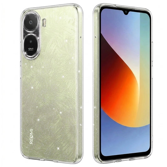 Калъф за Xiaomi Redmi A7 Pro 4G, Techsuit, SparkleSkin, Прозрачен
