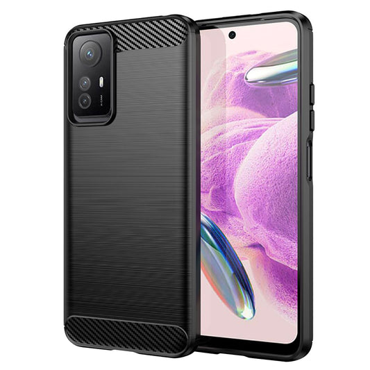 Калъф за Xiaomi Redmi Note 12S, Techsuit, Карбон, Черен
