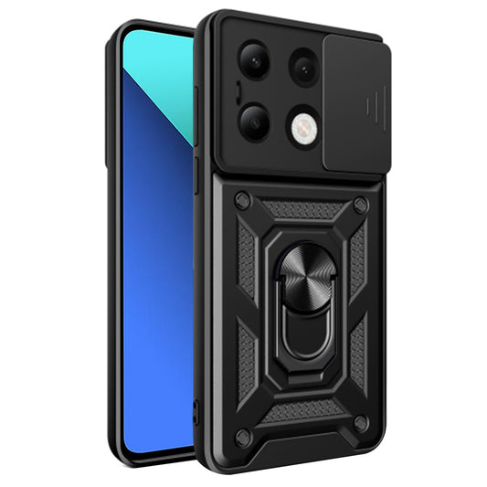 Калъф за Xiaomi Redmi Note 13 4G, Techsuit, CamShield, Черен