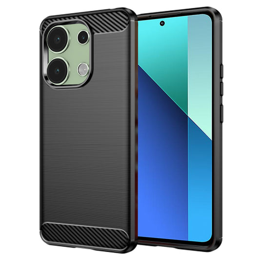 Калъф за Xiaomi Redmi Note 13 4G, Techsuit, Карбон, Черен
