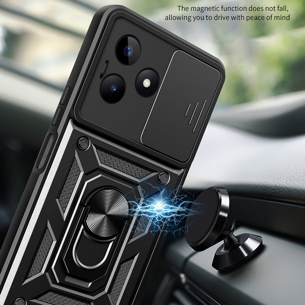 Калъф за Xiaomi Redmi Note 13 5G, Techsuit, CamShield, Черен