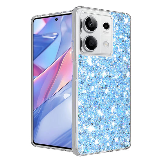 Калъф за Xiaomi Redmi Note 13 5G, Techsuit, Sparkly Glitter, Син