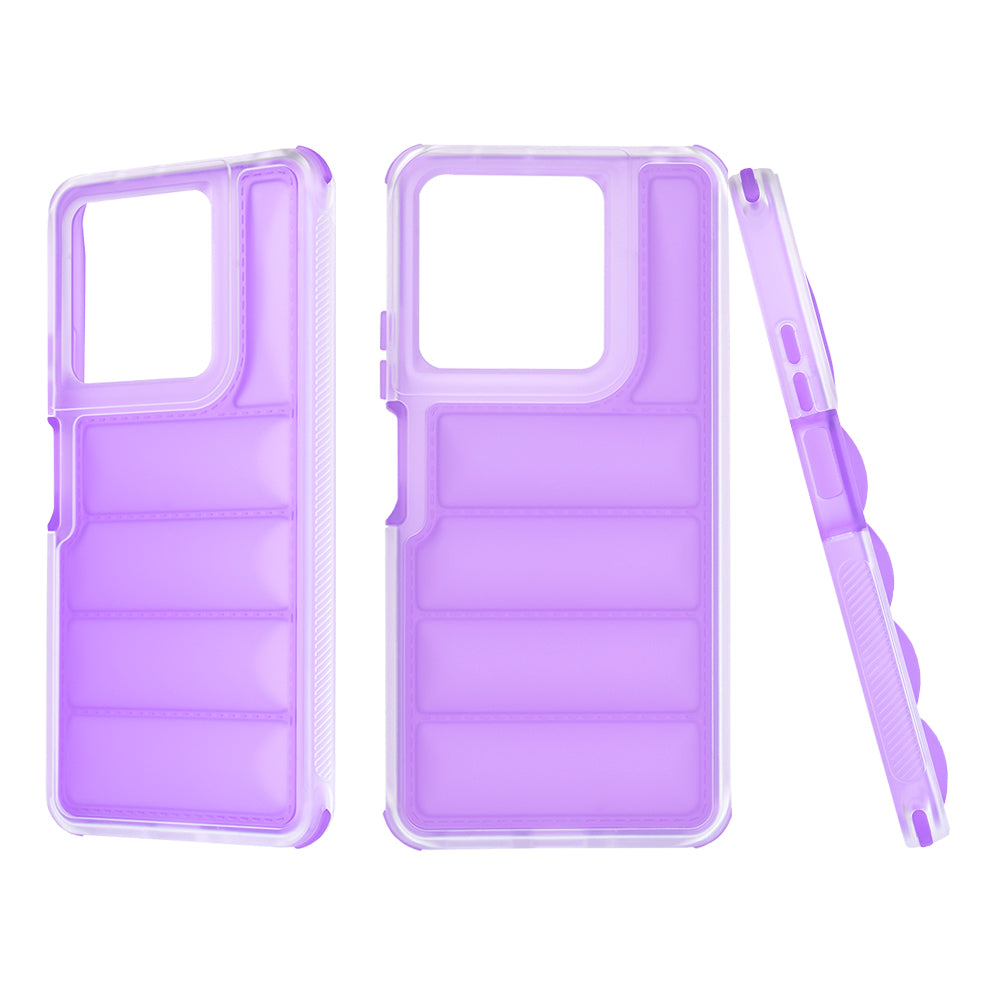 Case for Xiaomi Redmi Note 13 5G, Techsuit, Wave Shield, Purple