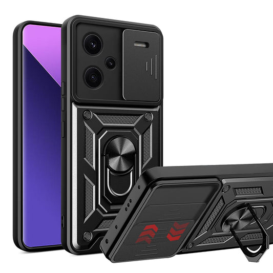Калъф за Xiaomi Redmi Note 13 Pro+, Techsuit, CamShield, Черен