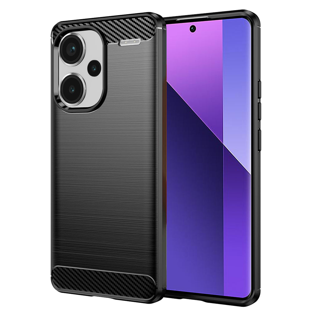 Калъф за Xiaomi Redmi Note 13 Pro+, Techsuit, Карбон, Черен