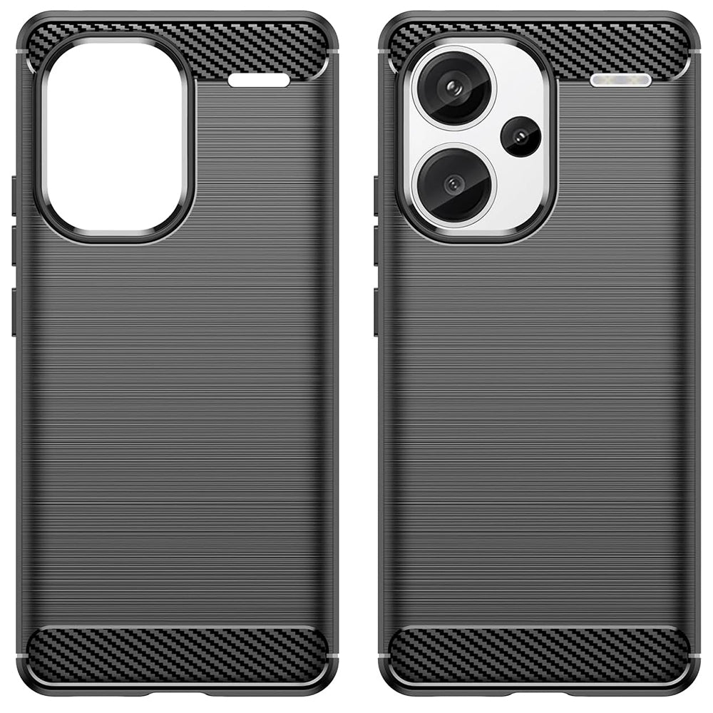 Калъф за Xiaomi Redmi Note 13 Pro+, Techsuit, Карбон, Черен