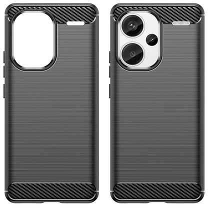 Калъф за Xiaomi Redmi Note 13 Pro+, Techsuit, Карбон, Черен
