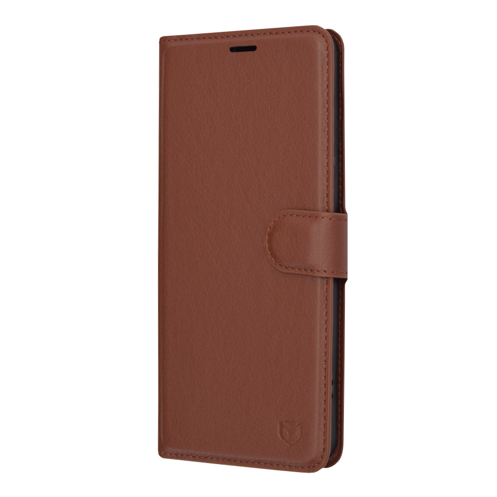 Калъф за Xiaomi Redmi Note 13 Pro+, Techsuit, Leather Folio, Кафяв