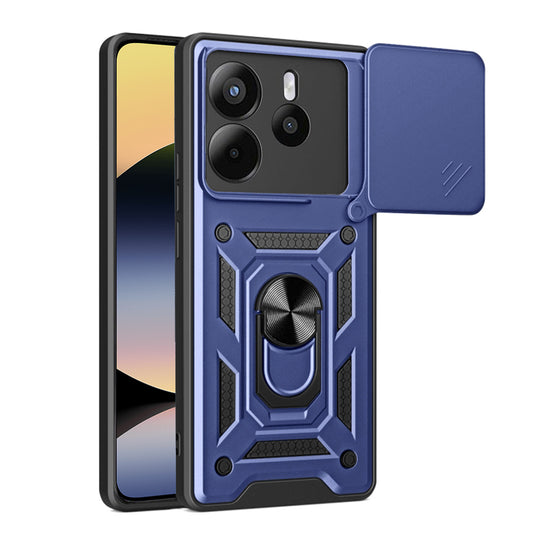 Калъф за Xiaomi Redmi Note 14 4G (Регионален), Techsuit, CamShield, Син