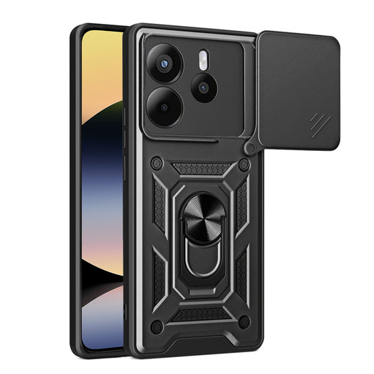 Калъф за Xiaomi Redmi Note 14 4G (Стандарт), Techsuit, CamShield, Черен