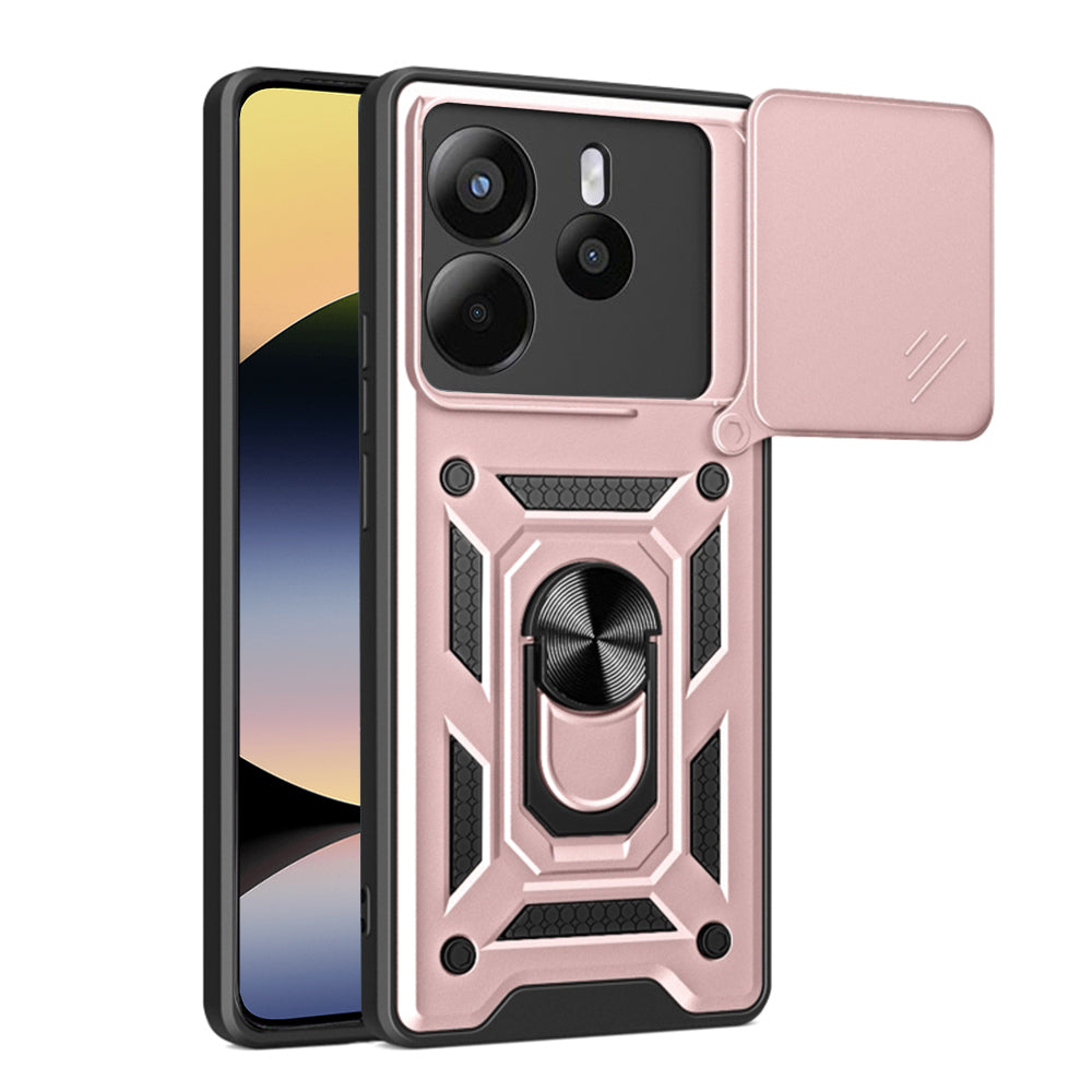 Case for Xiaomi Redmi Note 14 4G (Standard), Techsuit, CamShield, Pink