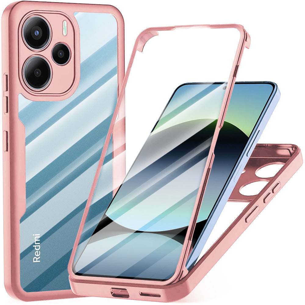 Калъф за Xiaomi Redmi Note 14 4G (Стандарт), Techsuit, ColorVerse 360, Розов