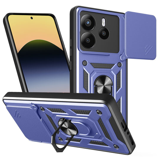 Калъф за Xiaomi Redmi Note 14 5G, Techsuit, CamShield, Син
