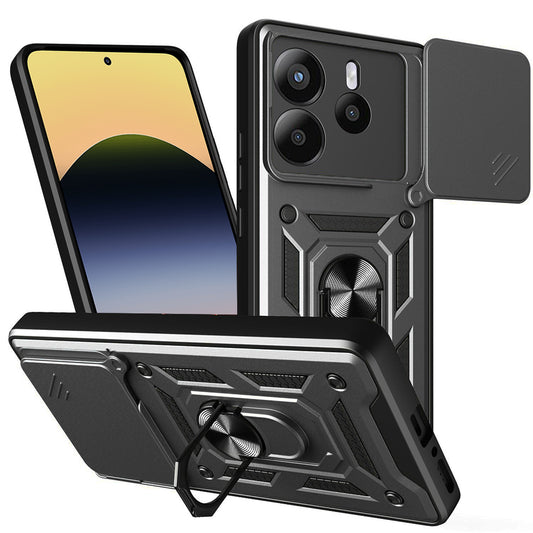 Калъф за Xiaomi Redmi Note 14 5G, Techsuit, CamShield, Черен
