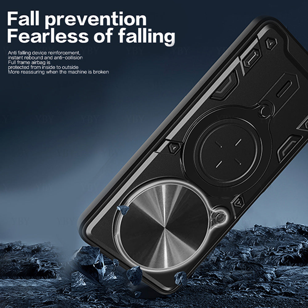 Case for Xiaomi Redmi Note 14 Pro 4G, Techsuit, CamGuard Pro, Black