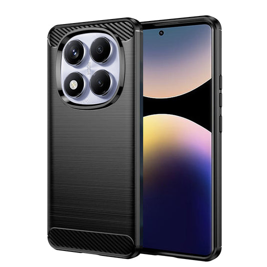 Калъф за Xiaomi Redmi Note 14 Pro 4G, Techsuit, Карбон, Черен