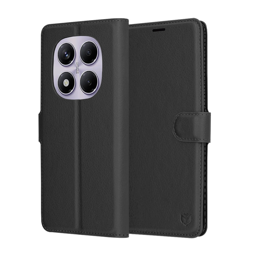 Калъф за Xiaomi Redmi Note 14 Pro 4G, Techsuit, Leather Folio, Черен