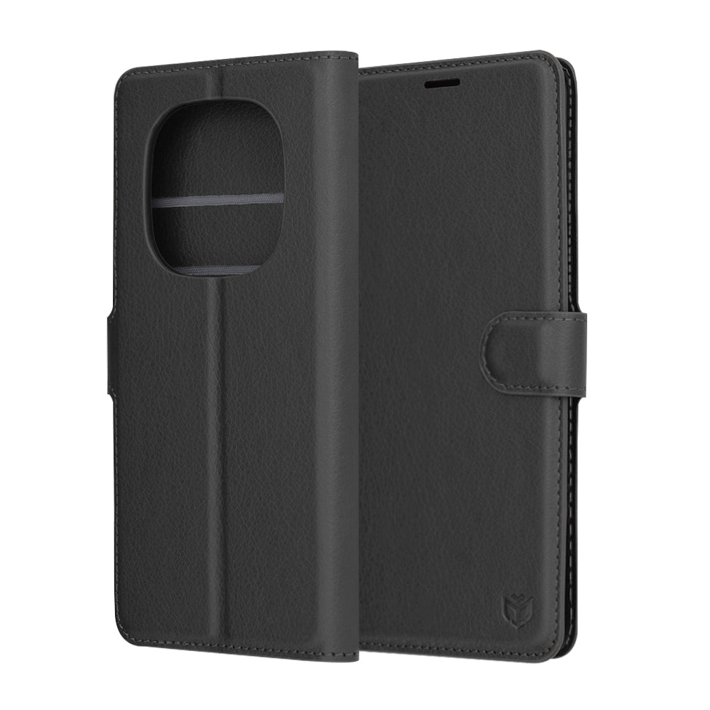 Калъф за Xiaomi Redmi Note 14 Pro 4G, Techsuit, Leather Folio, Черен