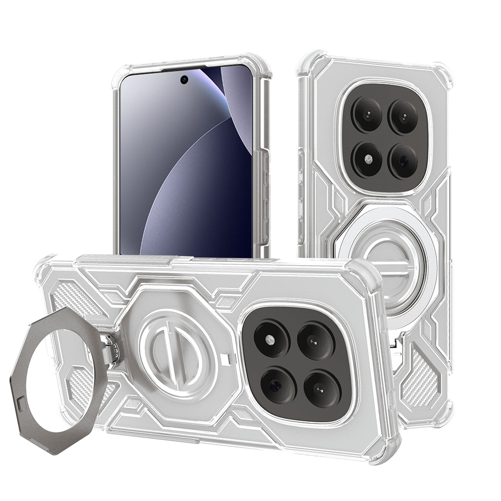 Калъф за Xiaomi Redmi Note 15 Pro 4G, Techsuit, Carbon Shield Pro, Бял