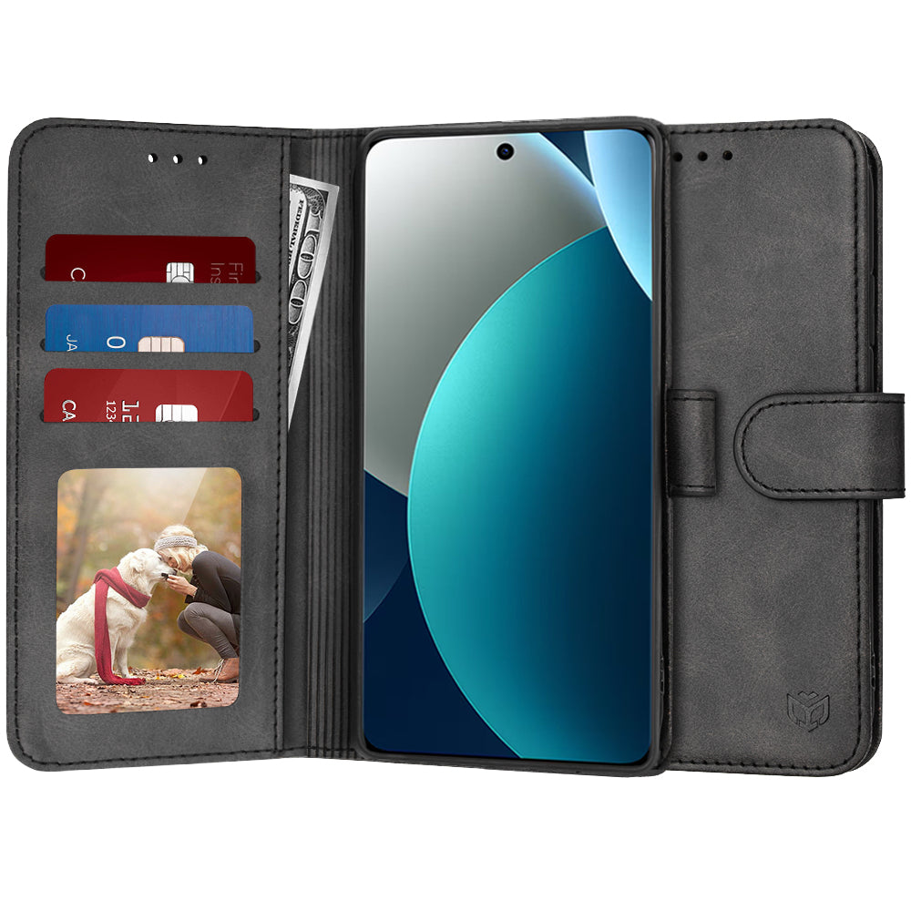 Калъф за Xiaomi Redmi Note 15 Pro 4G, Techsuit, Diary Book, Черен