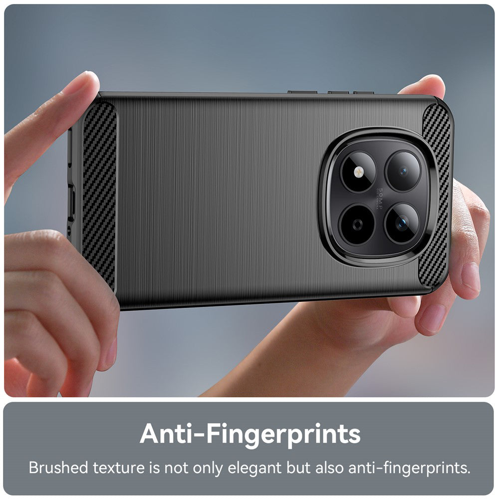 Калъф за Xiaomi Redmi Note 15 Pro 5G, Techsuit, Carbon, Черен