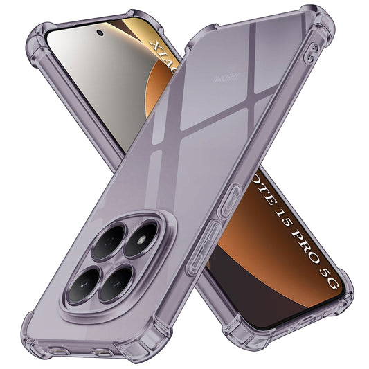 Калъф за Xiaomi Redmi Note 15 Pro 5G, Techsuit, Shockproof Clear, Черен