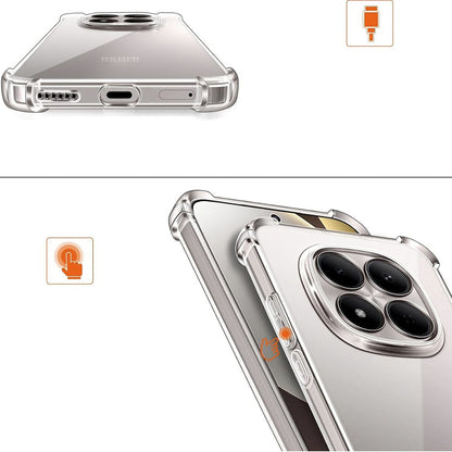 Калъф за Xiaomi Redmi Note 15 Pro 5G, Techsuit, Shockproof Clear, Прозрачен