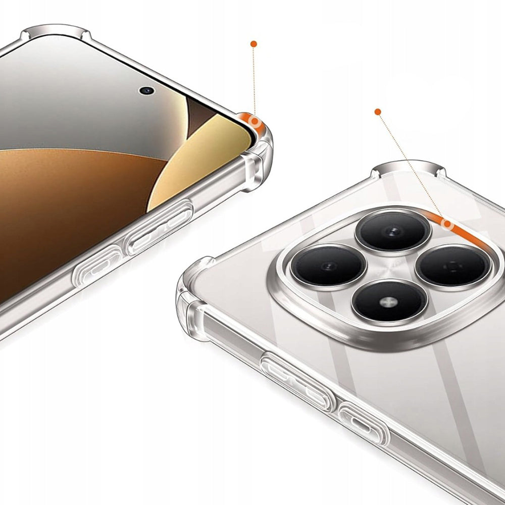 Калъф за Xiaomi Redmi Note 15 Pro 5G, Techsuit, Shockproof Clear, Прозрачен